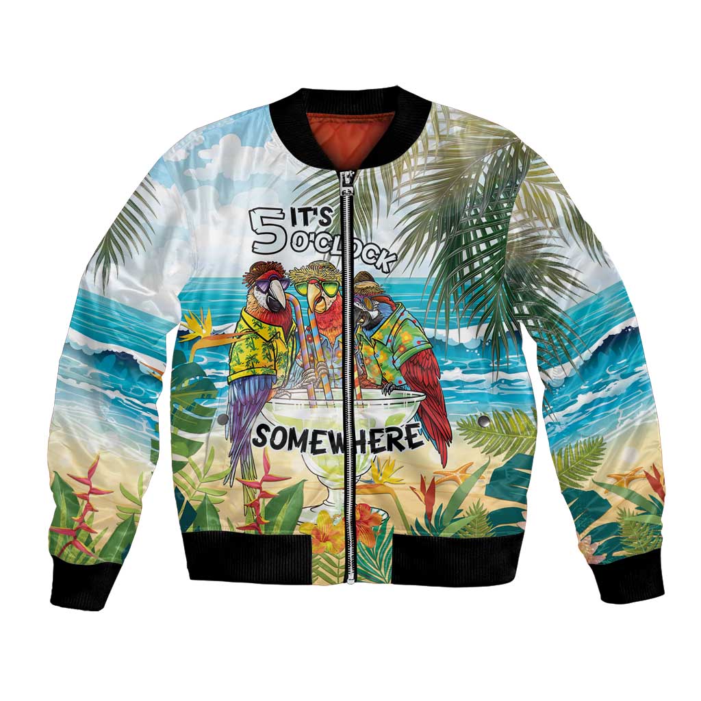 It's 5 o'clock Somewhere Bomber Jacket Beach Party - Polynesian Pride