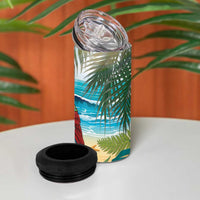 It's 5 o'clock Somewhere 4 in 1 Can Cooler Tumbler Beach Party - Polynesian Pride