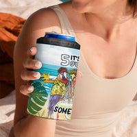 It's 5 o'clock Somewhere 4 in 1 Can Cooler Tumbler Beach Party - Polynesian Pride