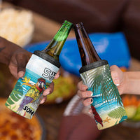 It's 5 o'clock Somewhere 4 in 1 Can Cooler Tumbler Beach Party - Polynesian Pride