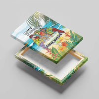 It's 5 o'clock Somewhere Canvas Wall Art Beach Party - Polynesian Pride