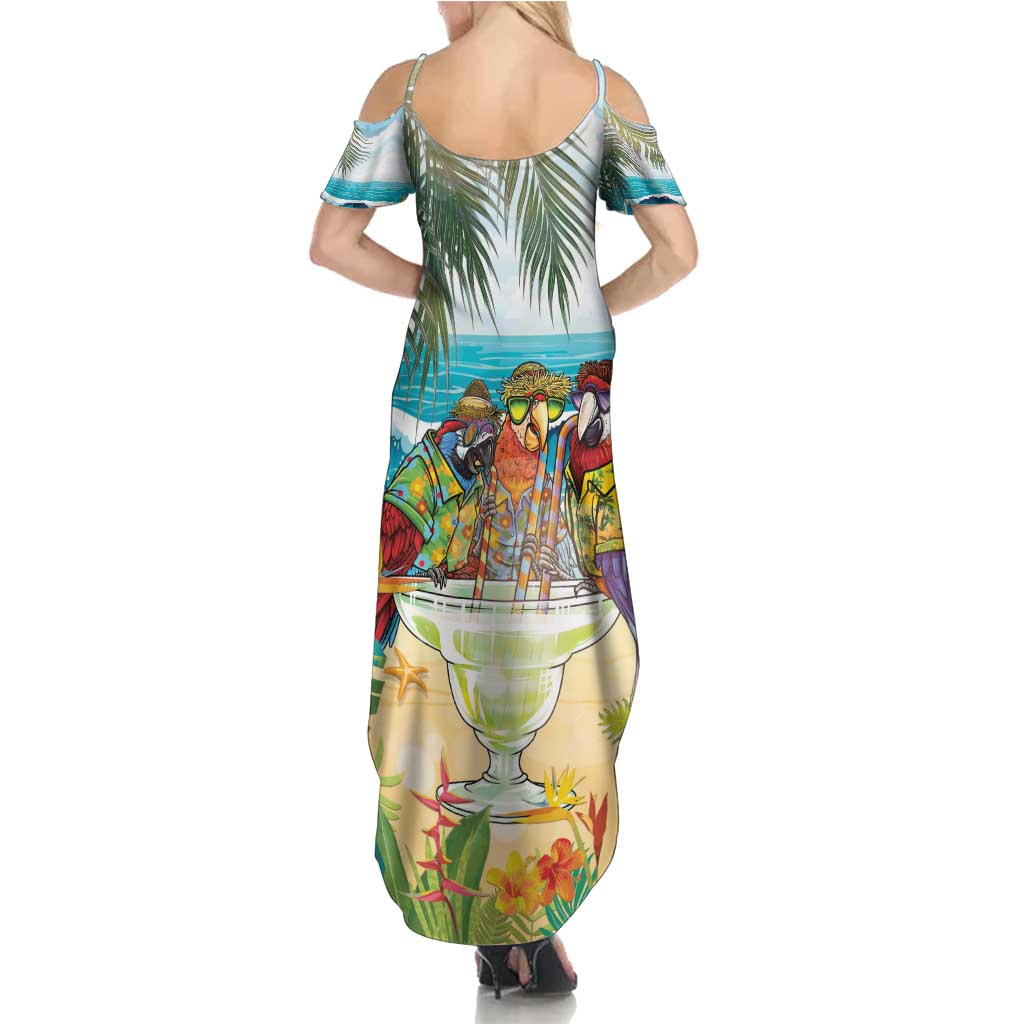 It's 5 o'clock Somewhere Family Matching Summer Maxi Dress and Hawaiian Shirt Beach Party - Polynesian Pride