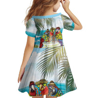 It's 5 o'clock Somewhere Family Matching Tank Maxi Dress and Hawaiian Shirt Beach Party - Polynesian Pride