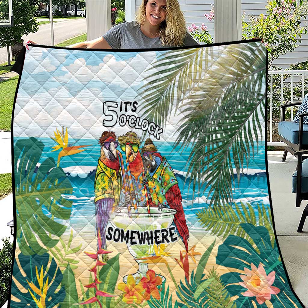 It's 5 o'clock Somewhere Quilt Beach Party - Polynesian Pride