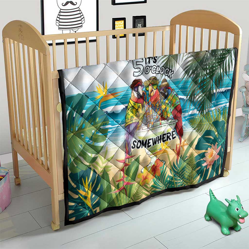 It's 5 o'clock Somewhere Quilt Beach Party - Polynesian Pride