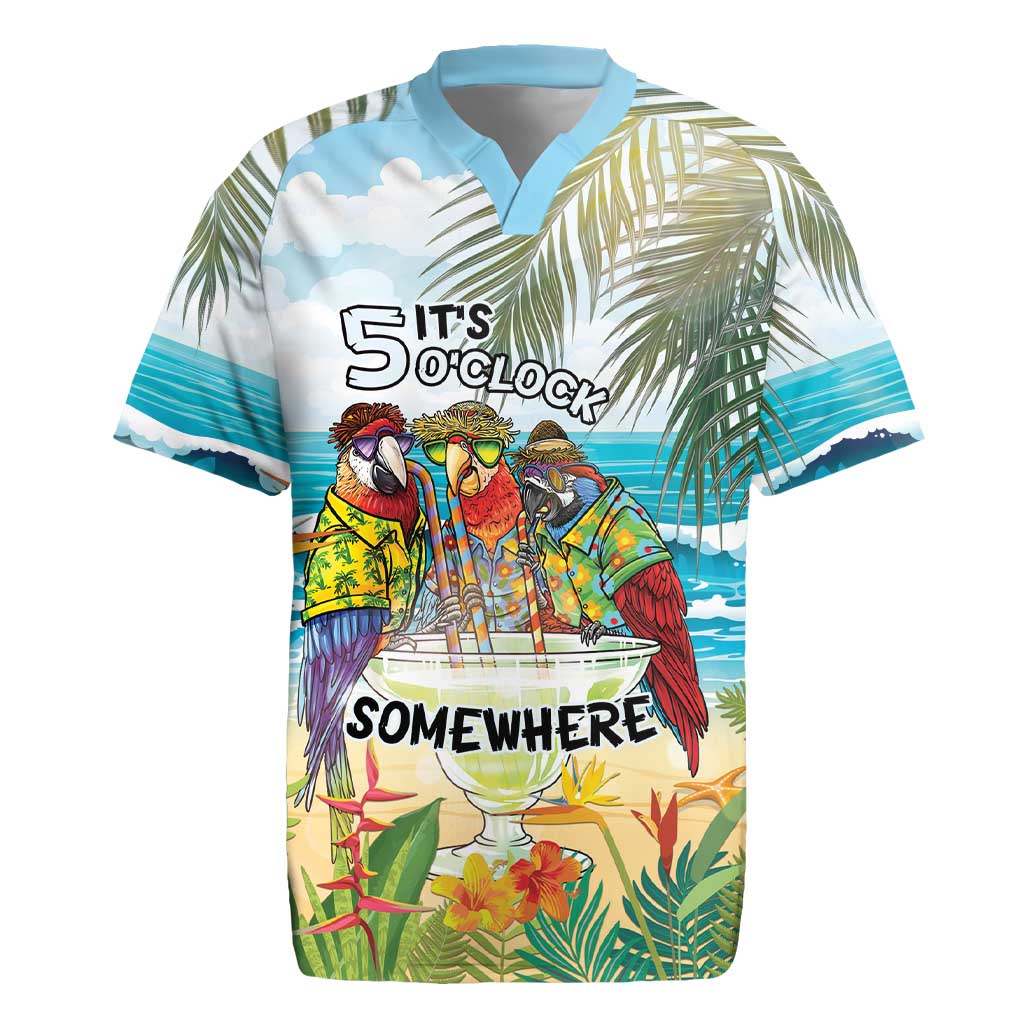 It's 5 o'clock Somewhere Rugby Jersey Beach Party - Polynesian Pride