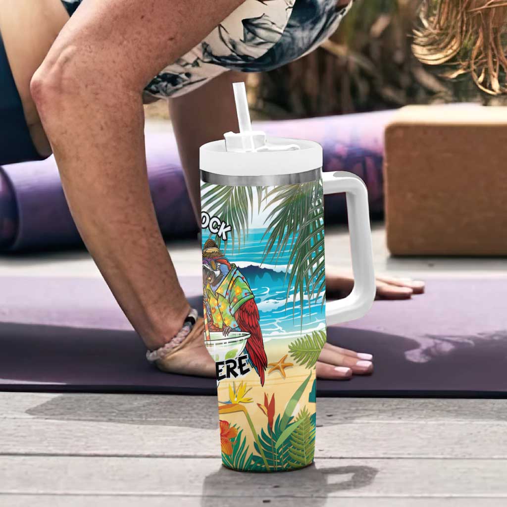 It's 5 o'clock Somewhere Tumbler With Handle Beach Party - Polynesian Pride