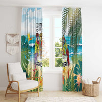 It's 5 o'clock Somewhere Window Curtain Beach Party - Polynesian Pride
