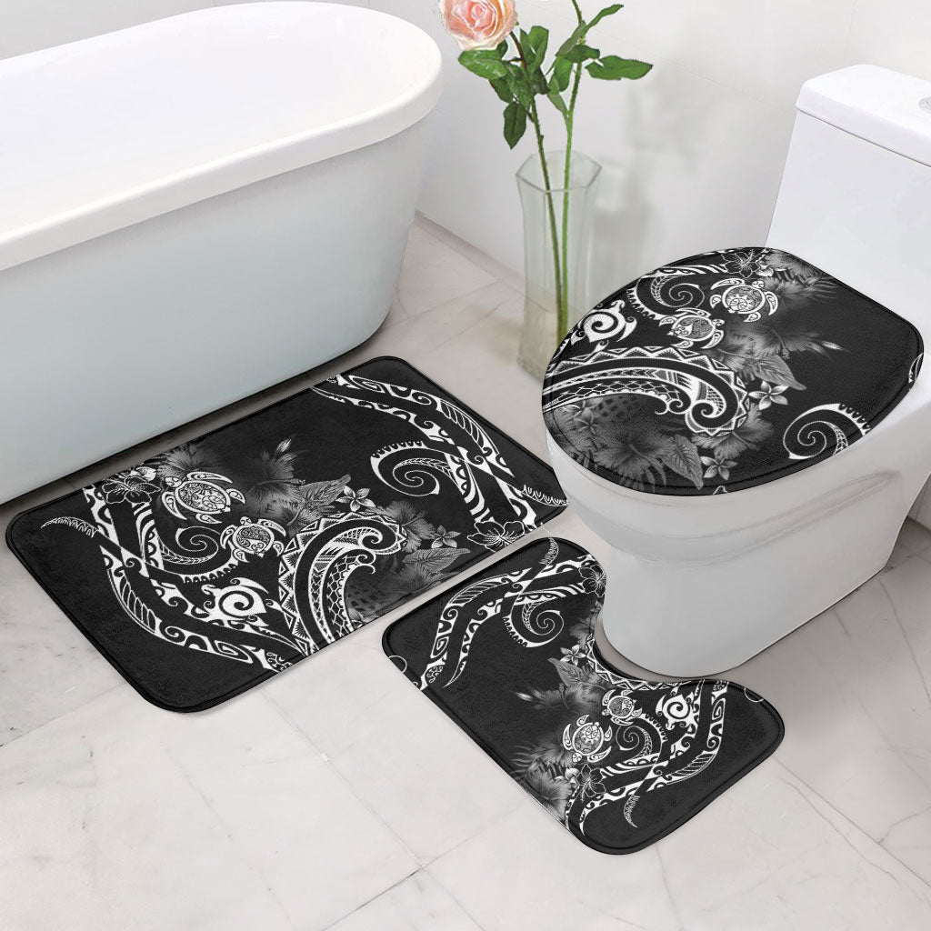Aloha Hawaii Turtles Floral Bathroom Set Obsidian Glaze LT7 - Polynesian Pride