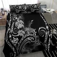 Aloha Hawaii Turtles Floral Bedding Set Obsidian Glaze LT7 - Polynesian Pride