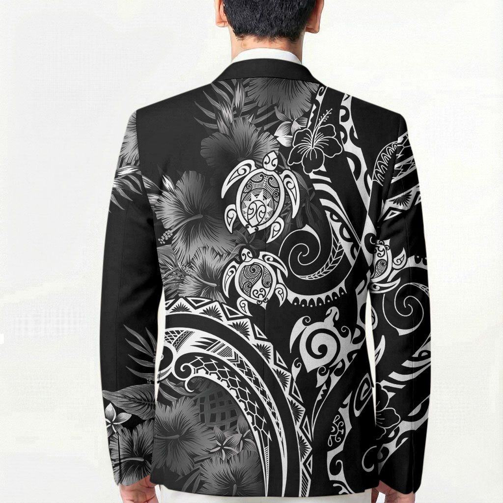 Aloha Hawaii Turtles Floral Blazer Obsidian Glaze LT7 - Polynesian Pride