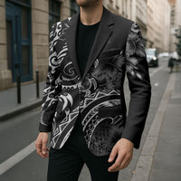 Aloha Hawaii Turtles Floral Blazer Obsidian Glaze LT7 - Polynesian Pride