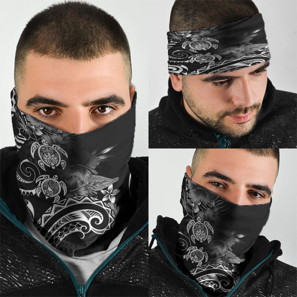 Aloha Hawaii Turtles Floral Neck Gaiter Obsidian Glaze LT7 - Polynesian Pride