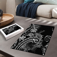 Aloha Hawaii Turtles Floral Puzzle Obsidian Glaze LT7 - Polynesian Pride