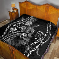 Aloha Hawaii Turtles Floral Quilt Obsidian Glaze LT7 - Polynesian Pride