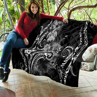 Aloha Hawaii Turtles Floral Quilt Obsidian Glaze LT7 - Polynesian Pride