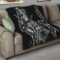 Aloha Hawaii Turtles Floral Quilt Obsidian Glaze LT7 - Polynesian Pride