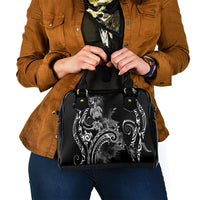 Aloha Hawaii Turtles Floral Shoulder Handbag Obsidian Glaze LT7 - Polynesian Pride