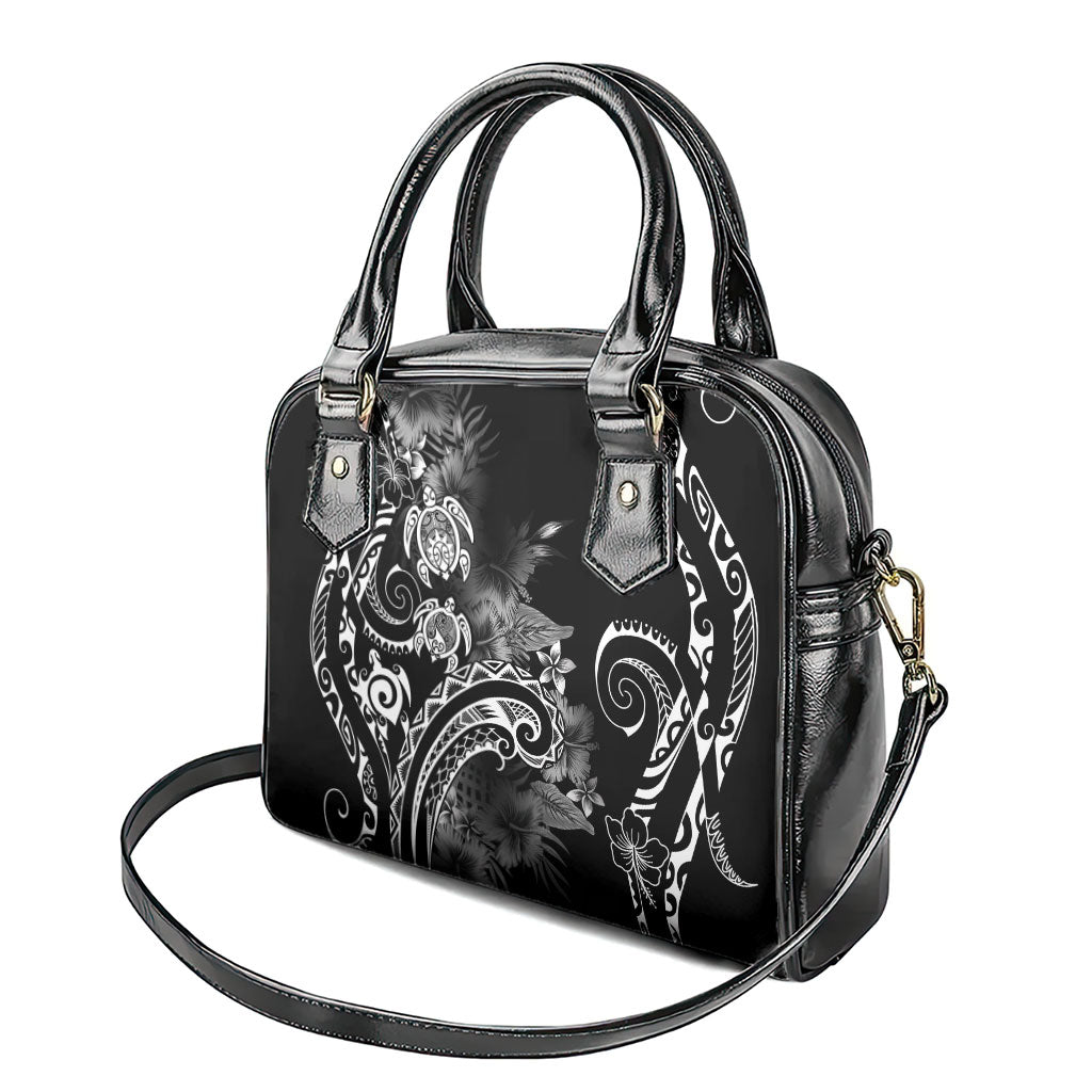 Aloha Hawaii Turtles Floral Shoulder Handbag Obsidian Glaze LT7 - Polynesian Pride