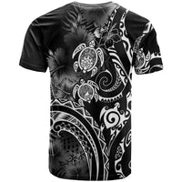 Aloha Hawaii Turtles Floral T Shirt Obsidian Glaze LT7 - Polynesian Pride