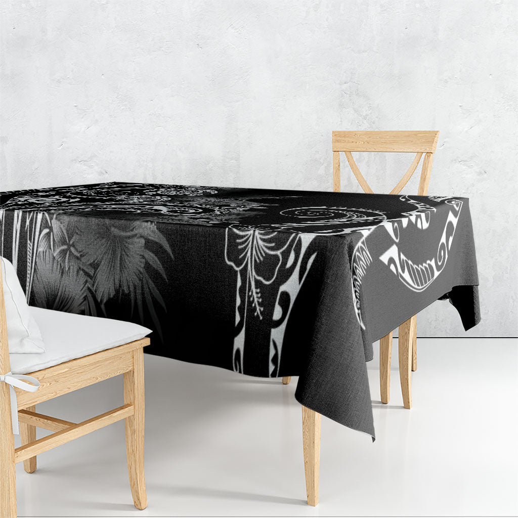Aloha Hawaii Turtles Floral Tablecloth Obsidian Glaze LT7 - Polynesian Pride