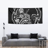 Aloha Hawaii Turtles Floral Tapestry Obsidian Glaze LT7 - Polynesian Pride
