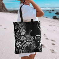 Aloha Hawaii Turtles Floral Tote Bag Obsidian Glaze LT7 - Polynesian Pride