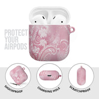 Aloha Hawaii Turtles Floral AirPods Case Pink Marbles Glaze LT7 - Polynesian Pride