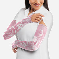 Aloha Hawaii Turtles Floral Arm Sleeves Pink Marbles Glaze LT7 - Polynesian Pride