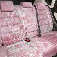 Aloha Hawaii Turtles Floral Back Car Seat Cover Pink Marbles Glaze LT7 - Polynesian Pride