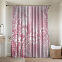 Aloha Hawaii Turtles Floral Bathroom Set Pink Marbles Glaze LT7 Shower Curtain Only Pink - Polynesian Pride