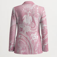 Aloha Hawaii Turtles Floral Blazer Pink Marbles Glaze LT7 - Polynesian Pride