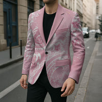 Aloha Hawaii Turtles Floral Blazer Pink Marbles Glaze LT7 - Polynesian Pride
