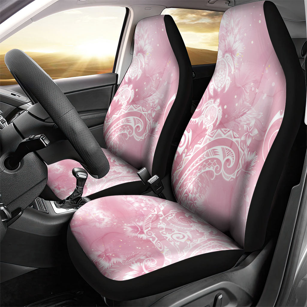 Aloha Hawaii Turtles Floral Car Seat Cover Pink Marbles Glaze LT7 - Polynesian Pride