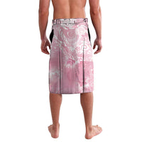 Aloha Hawaii Turtles Floral Lavalava Pink Marbles Glaze LT7 - Polynesian Pride