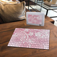 Aloha Hawaii Turtles Floral Puzzle Pink Marbles Glaze LT7 - Polynesian Pride