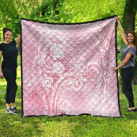 Aloha Hawaii Turtles Floral Quilt Pink Marbles Glaze LT7 - Polynesian Pride