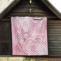Aloha Hawaii Turtles Floral Quilt Pink Marbles Glaze LT7 - Polynesian Pride