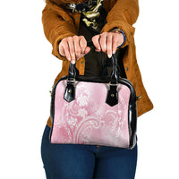 Aloha Hawaii Turtles Floral Shoulder Handbag Pink Marbles Glaze LT7 One Size Pink - Polynesian Pride
