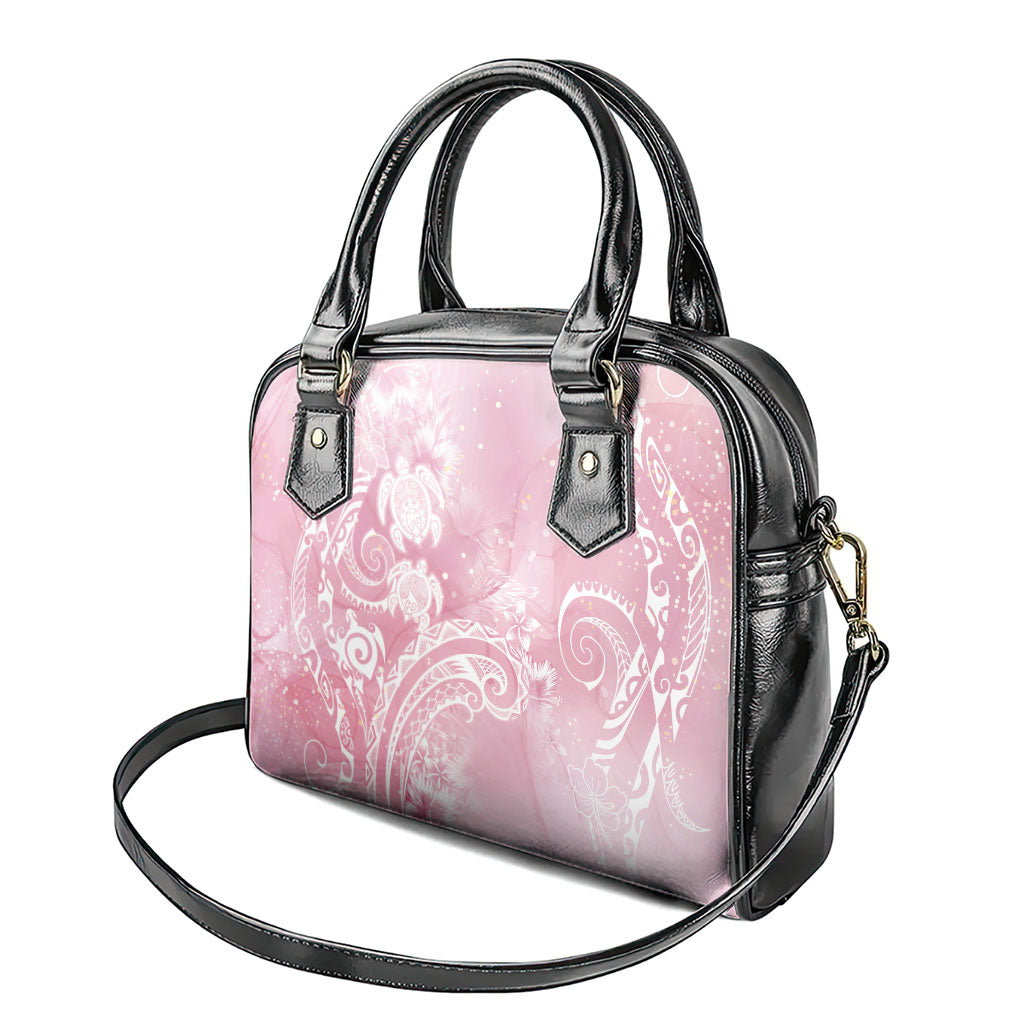 Aloha Hawaii Turtles Floral Shoulder Handbag Pink Marbles Glaze LT7 - Polynesian Pride