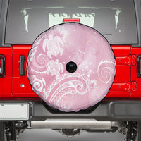 Aloha Hawaii Turtles Floral Spare Tire Cover Pink Marbles Glaze LT7 - Polynesian Pride