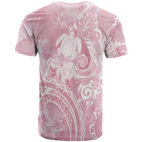 Aloha Hawaii Turtles Floral T Shirt Pink Marbles Glaze LT7 - Polynesian Pride