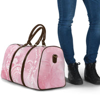 Aloha Hawaii Turtles Floral Travel Bag Pink Marbles Glaze LT7 - Polynesian Pride