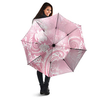 Aloha Hawaii Turtles Floral Umbrella Pink Marbles Glaze LT7 - Polynesian Pride