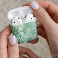 Aloha Hawaii Turtles Floral AirPods Case Seafoam Marbles Glaze LT7 - Polynesian Pride
