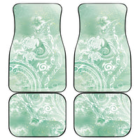 Aloha Hawaii Turtles Floral Car Mats Seafoam Marbles Glaze LT7 - Polynesian Pride