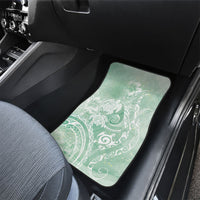 Aloha Hawaii Turtles Floral Car Mats Seafoam Marbles Glaze LT7 - Polynesian Pride