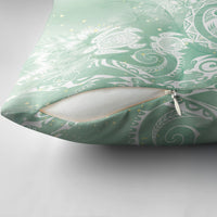 Aloha Hawaii Turtles Floral Pillow Cover Seafoam Marbles Glaze LT7 - Polynesian Pride