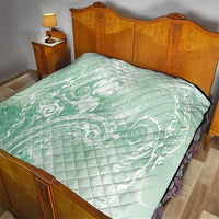 Aloha Hawaii Turtles Floral Quilt Seafoam Marbles Glaze LT7 - Polynesian Pride