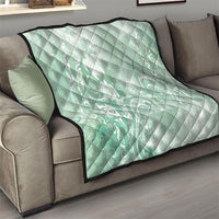 Aloha Hawaii Turtles Floral Quilt Seafoam Marbles Glaze LT7 - Polynesian Pride